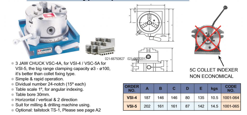 صفحه تقسیم تخت VSI-5 قطر ۸۷ ورتکس